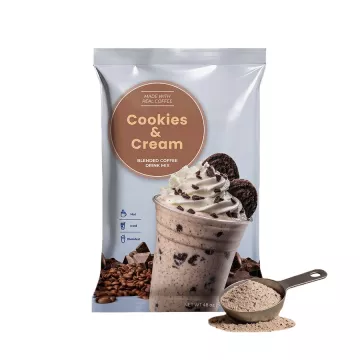 Cool Capp Cookies & Cream - Blended Ice Coffee Frappe Mix - 3.5 lb. Bag