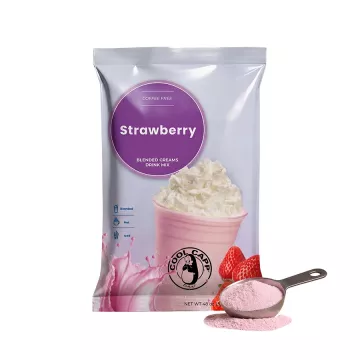 Cool Capp Strawberry - Cool Creamz Blended Frappe Mix - 3.5 lb. Bag