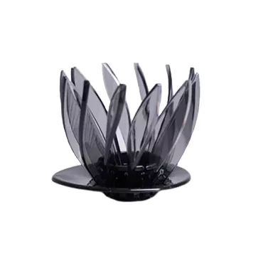 Hario V60 02 "Suiren" Coffee Dripper Base With Translucent Ribs - Black