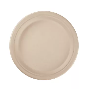 Karat Earth 10" Eco-Friendly PFAS Free Natural Bagasse Plate - 500 Count