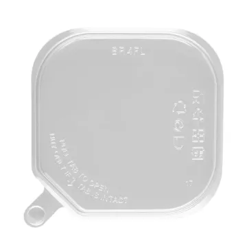 Karat 8-32 oz. PET Plastic Tamper Resistant Square Deli Container Lid - 400 Count