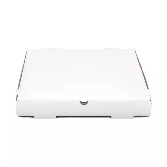 Karat Corrugated White Pizza Box 16" x 16" x 2" - 50 Count