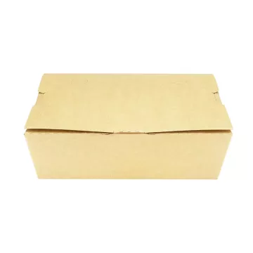 Karat 63 fl oz Vented Fold-To-Go Box #3 - Kraft - 200 Count