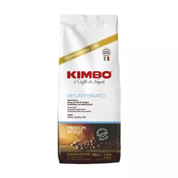 Kimbo Decaf 100% Arabica - 12/500 Gram, Whole Bean