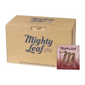 Mighty Leaf Masala Chai Black Tea Bags - 100 Count Box