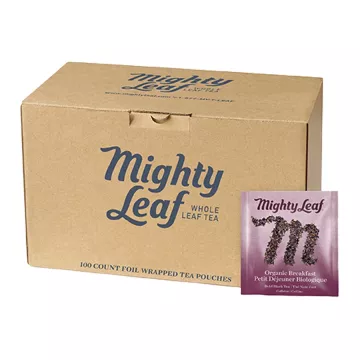 Mighty Leaf Organic Breakfast Black Tea Bags - 100 Count Box