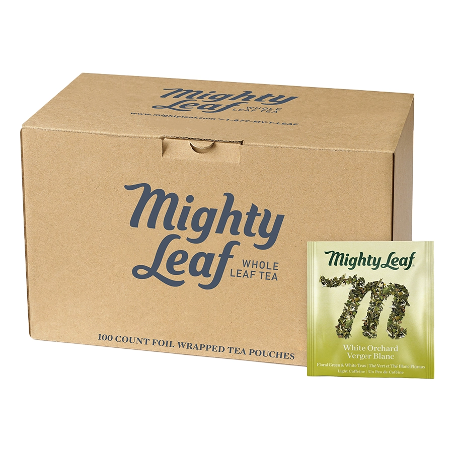 海外紙物　アメリカ　Herb Tea 袋　50枚　大量 1名様 Fortuna Enterprises, LLC: Mighty Leaf White Orchard Herbal Tea