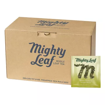 Mighty Leaf White Orchard Herbal Tea Bags - 100 Count Box