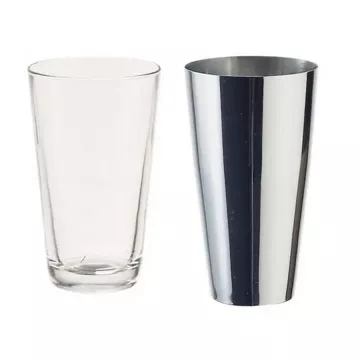 Motta Boston Stainless Steel & Glass 25 oz. Cocktail Shaker Set