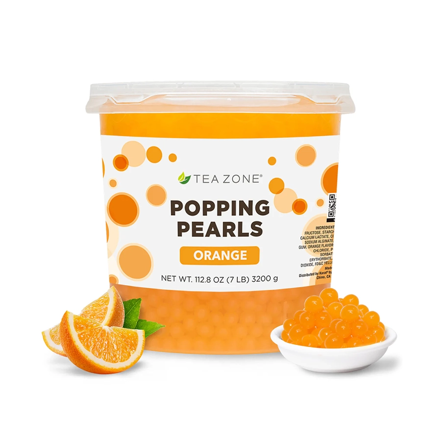 Tea Zone Orange Popping Pearls | Fortuna Enterprises