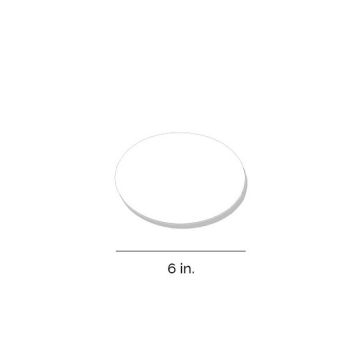 Southern Champion 6" White Single Wall Grease Resistant Cake Circle - 100 Count
