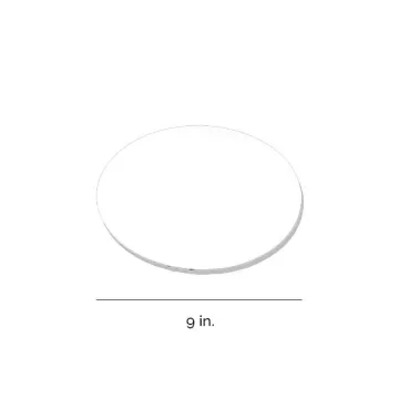 Southern Champion 9" White Single Wall Grease Resistant Cake Circle - 100 Count