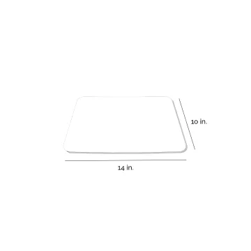 Southern Champion Single Wall Grease Resistant 1/4 Sheet Cake Pad - 50 Count