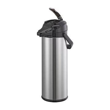 Service Ideas Signe-Air Lever-Action Glass Lined Airpot - 3 Liter