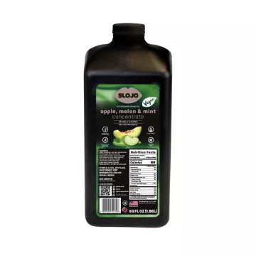 SloJo Vegan Apple Melon Mint Concentrate - 63 oz. Bottle
