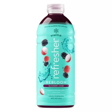 Smartfruit Rebloom Blackberry Lychee  + Green Coffee Extract Refresher - 48 oz. Bottle