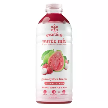 Smartfruit Guava Lychee Breeze + Vegan Collagen Puree Mix - 48 oz. Bottle