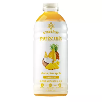 Smartfruit Aloha Pineapple + Prebiotic Puree Mix - 48 oz. Bottle
