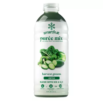 Smartfruit Harvest Greens + Detox Puree Mix - 48 oz. Bottle