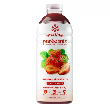 Smartfruit Summer Strawberry + Antioxidants Puree Mix - 48 oz. Bottle